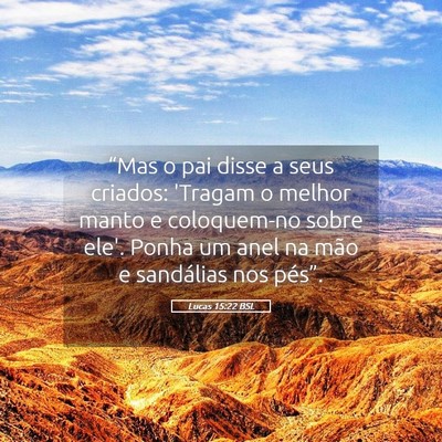 Picture 05 - Lucas 15:22 BSL - “Mas o pai disse a seus criados: 'Tragam o - Bible Verse Picture