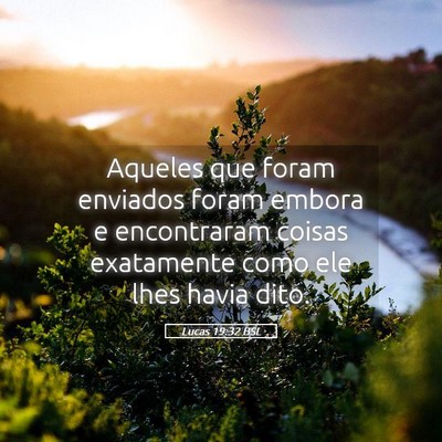 Picture 05 - Lucas 19:32 BSL - Aqueles que foram enviados foram embora e - Bible Verse Picture