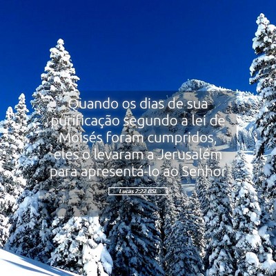 Picture 05 - Lucas 2:22 BSL - Quando os dias de sua purificação segundo a lei - Bible Verse Picture