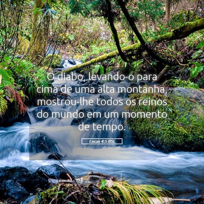 Picture 05 - Lucas 4:5 BSL - O diabo, levando-o para cima de uma alta - Bible Verse Picture