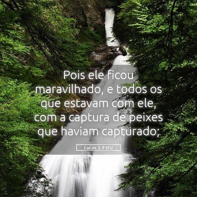 Picture 05 - Lucas 5:9 BSL - Pois ele ficou maravilhado, e todos os que - Bible Verse Picture