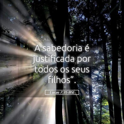 Picture 05 - Lucas 7:35 BSL - A sabedoria é justificada por todos os seus - Bible Verse Picture