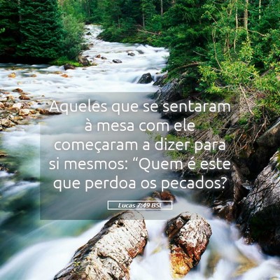 Picture 05 - Lucas 7:49 BSL - Aqueles que se sentaram à mesa com ele - Bible Verse Picture