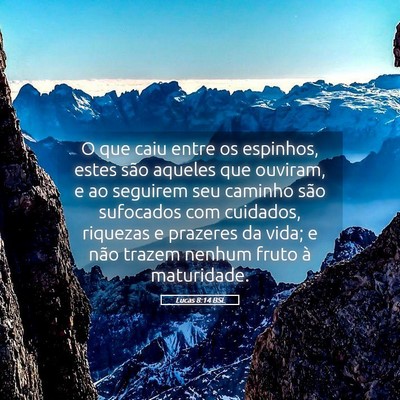 Picture 05 - Lucas 8:14 BSL - O que caiu entre os espinhos, estes são aqueles - Bible Verse Picture
