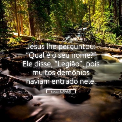 Picture 05 - Lucas 8:30 BSL - Jesus lhe perguntou: “Qual é o seu nome?” - Bible Verse Picture