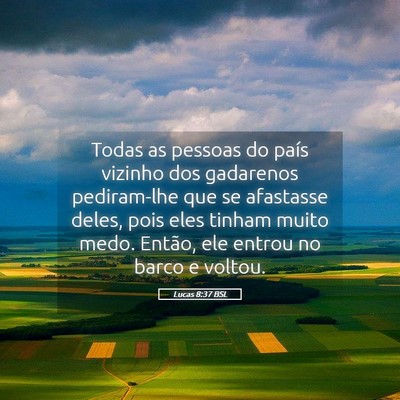 Picture 05 - Lucas 8:37 BSL - Todas as pessoas do país vizinho dos gadarenos - Bible Verse Picture