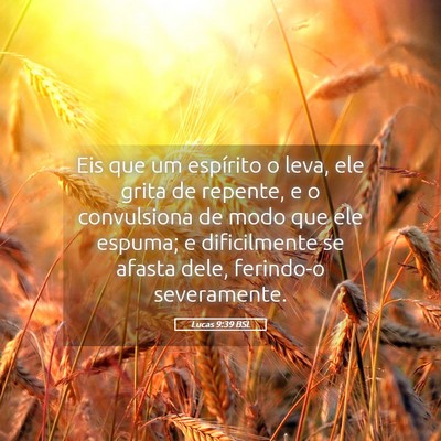 Picture 05 - Lucas 9:39 BSL - Eis que um espírito o leva, ele grita de - Bible Verse Picture