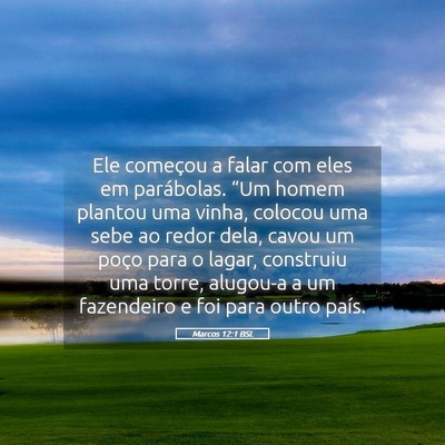 Picture 05 - Marcos 12:1 BSL - Ele começou a falar com eles em parábolas. - Bible Verse Picture