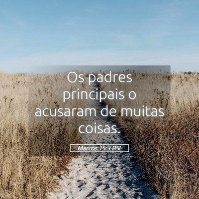 Picture 05 - Marcos 15:3 BSL - Os padres principais o acusaram de muitas - Bible Verse Picture