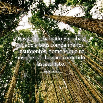 Picture 05 - Marcos 15:7 BSL - Havia um chamado Barrabás, ligado a seus - Bible Verse Picture