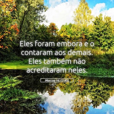 Picture 05 - Marcos 16:13 BSL - Eles foram embora e o contaram aos demais. Eles - Bible Verse Picture