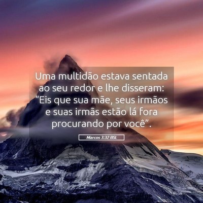 Picture 05 - Marcos 3:32 BSL - Uma multidão estava sentada ao seu redor e lhe - Bible Verse Picture