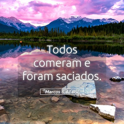 Picture 05 - Marcos 6:42 BSL - Todos comeram e foram - Bible Verse Picture