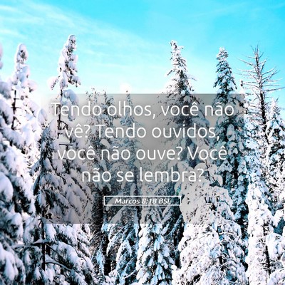 Picture 05 - Marcos 8:18 BSL - Tendo olhos, você não vê? Tendo ouvidos, você - Bible Verse Picture