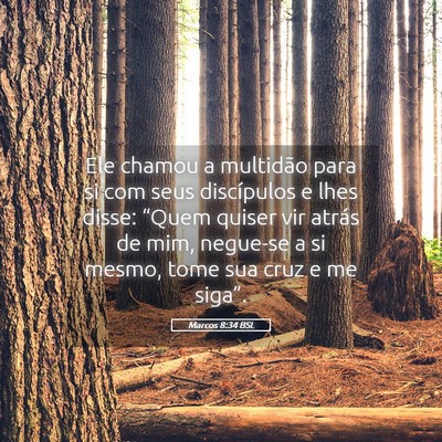 Picture 05 - Marcos 8:34 BSL - Ele chamou a multidão para si com seus - Bible Verse Picture