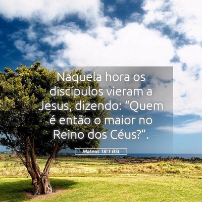 Picture 05 - Mateus 18:1 BSL - Naquela hora os discípulos vieram a Jesus, - Bible Verse Picture