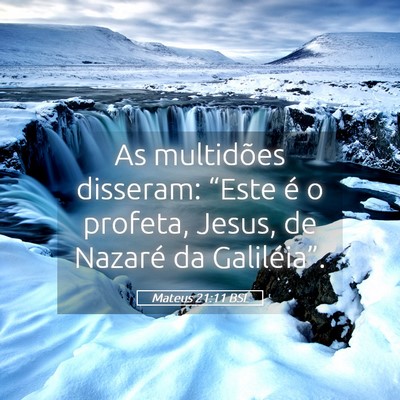 Picture 05 - Mateus 21:11 BSL - As multidões disseram: “Este é o profeta, - Bible Verse Picture