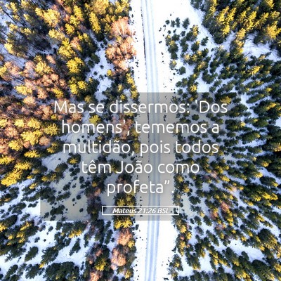 Picture 05 - Mateus 21:26 BSL - Mas se dissermos: 'Dos homens', tememos a - Bible Verse Picture