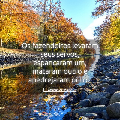 Picture 05 - Mateus 21:35 BSL - Os fazendeiros levaram seus servos, espancaram - Bible Verse Picture