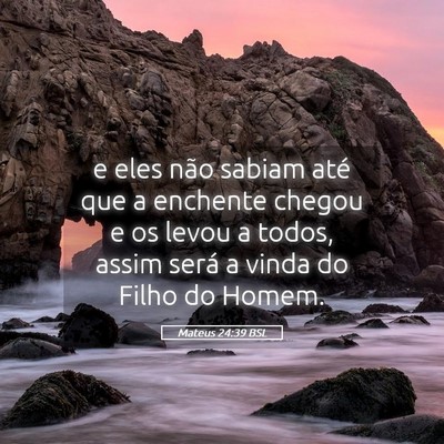 Picture 05 - Mateus 24:39 BSL - e eles não sabiam até que a enchente chegou e - Bible Verse Picture