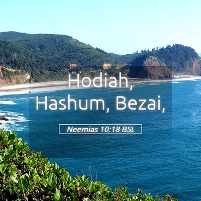 Picture 05 - Neemias 10:18 BSL - Hodiah, Hashum, - Bible Verse Picture