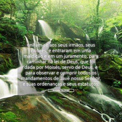 Picture 05 - Neemias 10:29 BSL - uniram-se aos seus irmãos, seus nobres, e - Bible Verse Picture