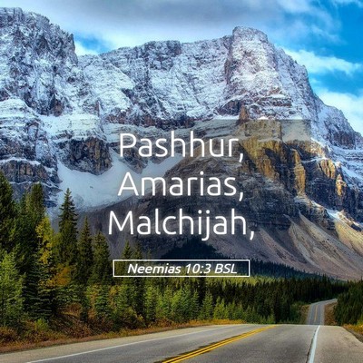 Picture 05 - Neemias 10:3 BSL - Pashhur, Amarias, - Bible Verse Picture