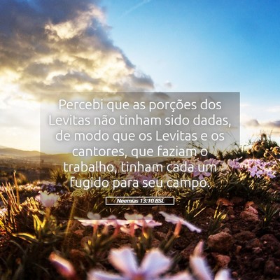 Picture 05 - Neemias 13:10 BSL - Percebi que as porções dos Levitas não tinham - Bible Verse Picture