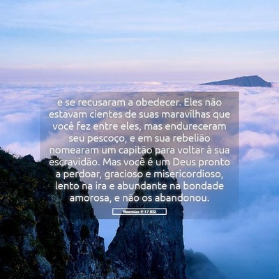 Picture 05 - Neemias 9:17 BSL - e se recusaram a obedecer. Eles não estavam - Bible Verse Picture