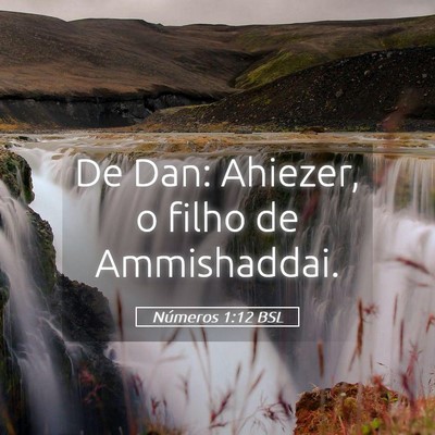 Picture 05 - Números 1:12 BSL - De Dan: Ahiezer, o filho de - Bible Verse Picture