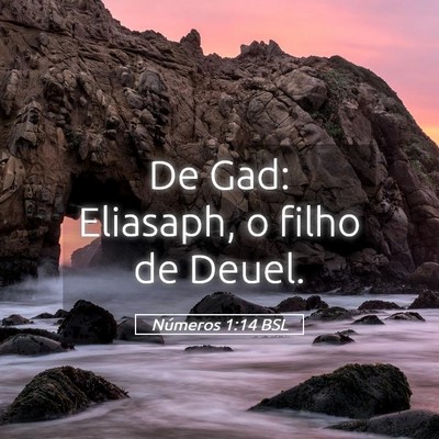 Picture 05 - Números 1:14 BSL - De Gad: Eliasaph, o filho de - Bible Verse Picture