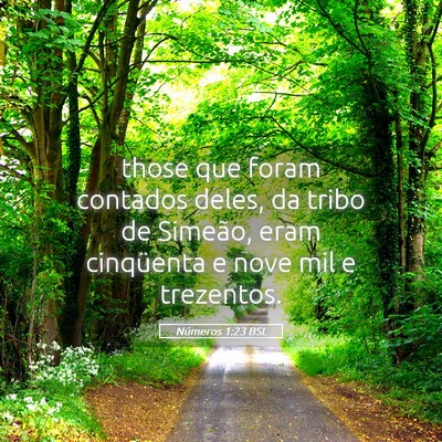 Picture 05 - Números 1:23 BSL - those que foram contados deles, da tribo de - Bible Verse Picture