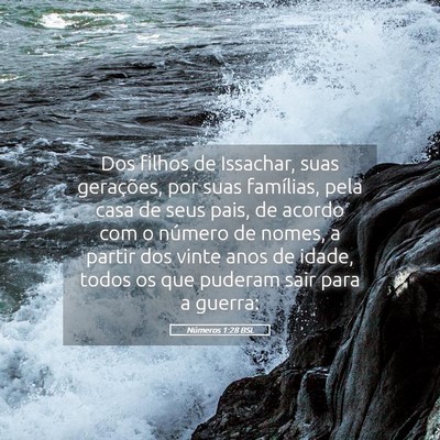 Picture 05 - Números 1:28 BSL - Dos filhos de Issachar, suas gerações, por suas - Bible Verse Picture