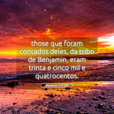 Picture 05 - Números 1:37 BSL - those que foram contados deles, da tribo de - Bible Verse Picture