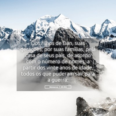 Picture 05 - Números 1:38 BSL - Dos filhos de Dan, suas gerações, por suas - Bible Verse Picture