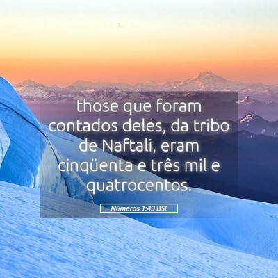 Picture 05 - Números 1:43 BSL - those que foram contados deles, da tribo de - Bible Verse Picture