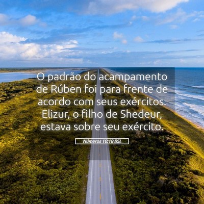 Picture 05 - Números 10:18 BSL - O padrão do acampamento de Rúben foi para - Bible Verse Picture