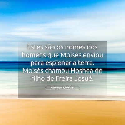 Picture 05 - Números 13:16 BSL - Estes são os nomes dos homens que Moisés enviou - Bible Verse Picture