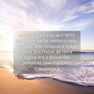 Picture 05 - Números 13:20 BSL - e o que é a terra, se é fértil ou pobre, se - Bible Verse Picture