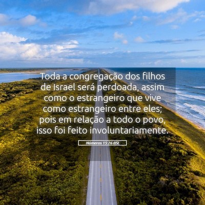 Picture 05 - Números 15:26 BSL - Toda a congregação dos filhos de Israel será - Bible Verse Picture