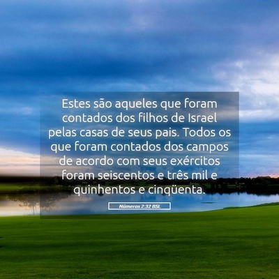 Picture 05 - Números 2:32 BSL - Estes são aqueles que foram contados dos filhos - Bible Verse Picture
