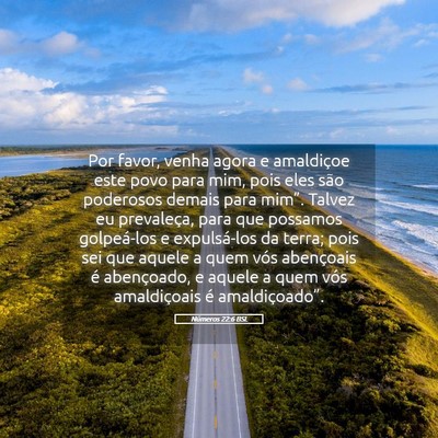 Picture 05 - Números 22:6 BSL - Por favor, venha agora e amaldiçoe este povo - Bible Verse Picture