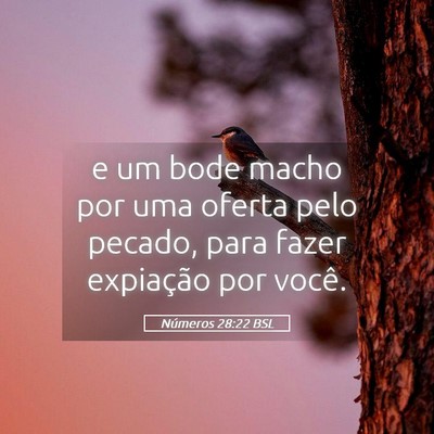 Picture 05 - Números 28:22 BSL - e um bode macho por uma oferta pelo pecado, para - Bible Verse Picture
