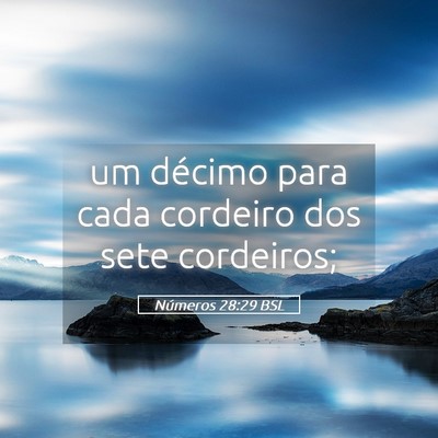 Picture 05 - Números 28:29 BSL - um décimo para cada cordeiro dos sete - Bible Verse Picture