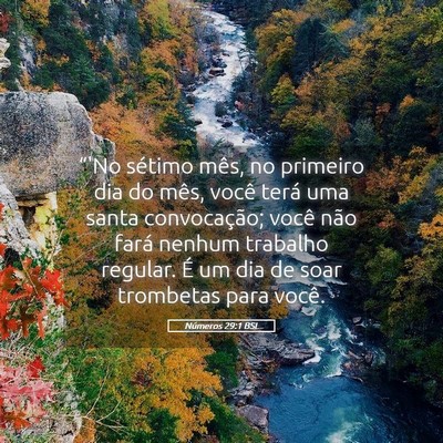 Picture 05 - Números 29:1 BSL - “'No sétimo mês, no primeiro dia do mês, - Bible Verse Picture