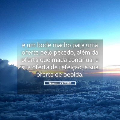 Picture 05 - Números 29:28 BSL - e um bode macho para uma oferta pelo pecado, - Bible Verse Picture
