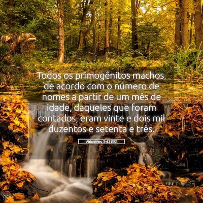 Picture 05 - Números 3:43 BSL - Todos os primogênitos machos, de acordo com o - Bible Verse Picture