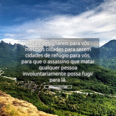 Picture 05 - Números 35:11 BSL - então designareis para vós mesmos cidades para - Bible Verse Picture