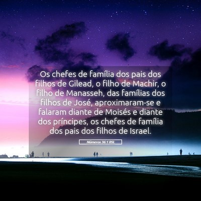 Picture 05 - Números 36:1 BSL - Os chefes de família dos pais dos filhos de - Bible Verse Picture
