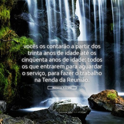 Picture 05 - Números 4:23 BSL - vocês os contarão a partir dos trinta anos de - Bible Verse Picture